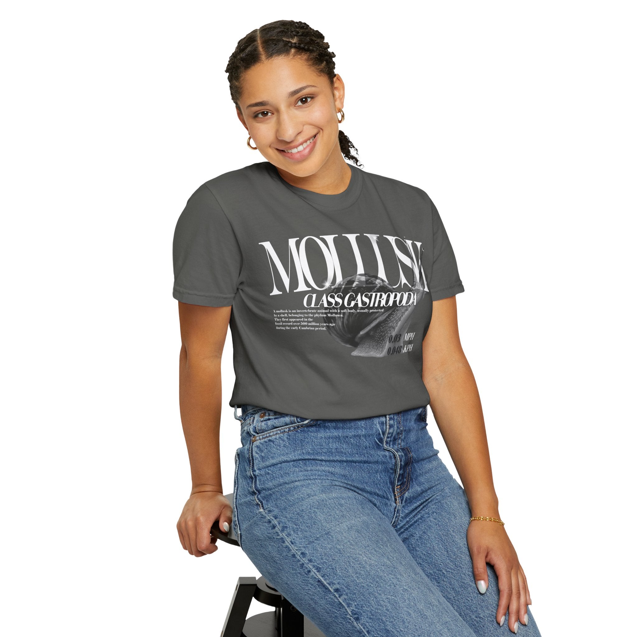 Mollusk Graphic T-Shirt | Abstract Text Design