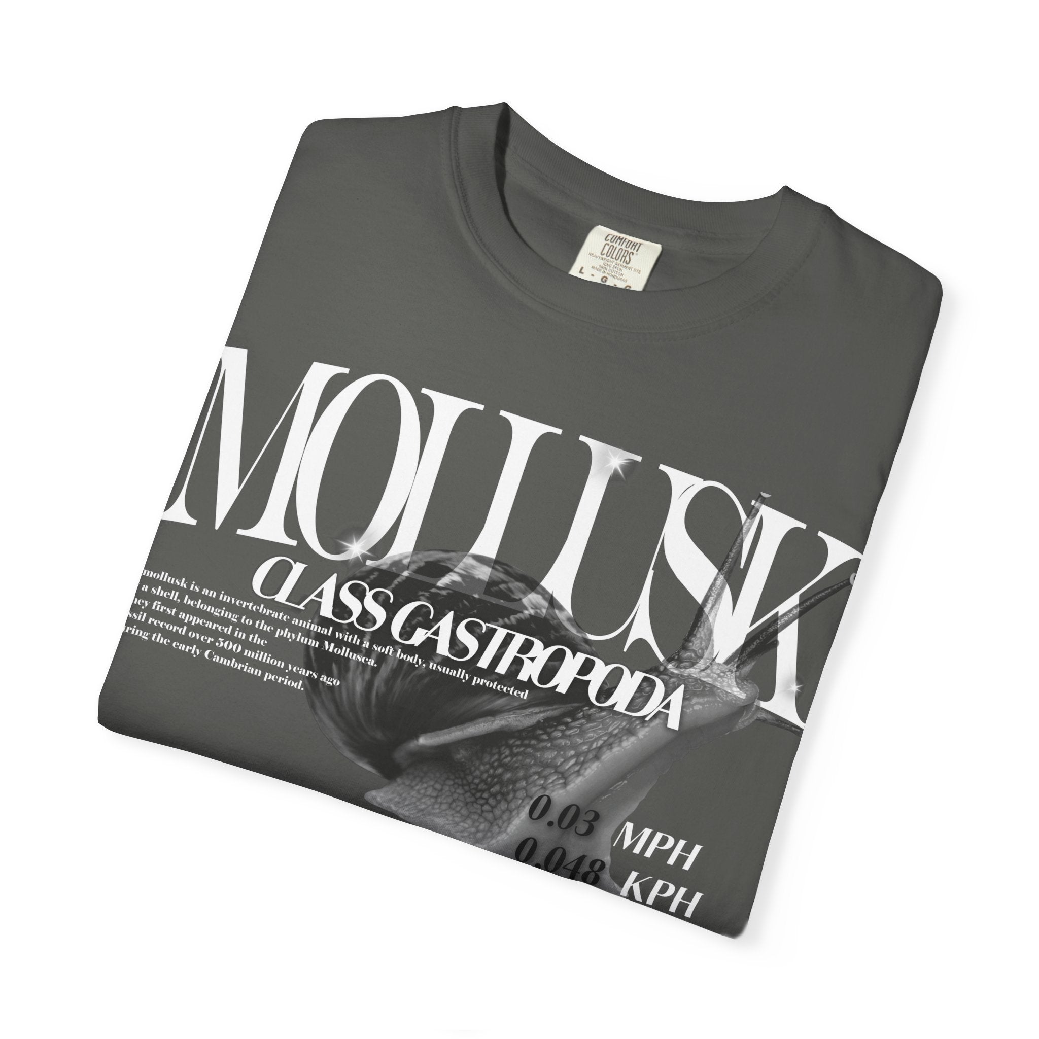 Mollusk Graphic T-Shirt | Abstract Text Design