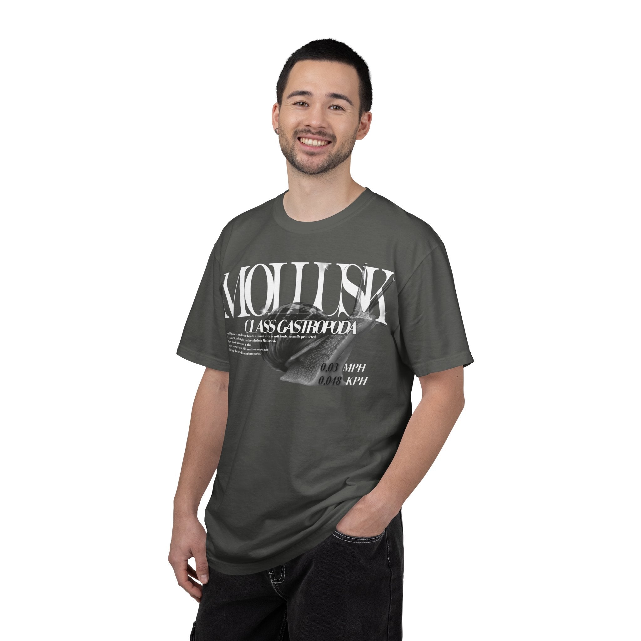 Mollusk Graphic T-Shirt | Abstract Text Design