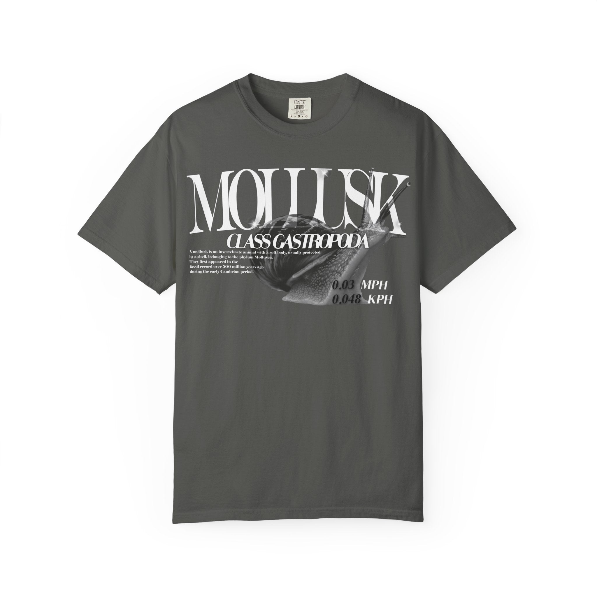 Mollusk Graphic T-Shirt | Abstract Text Design