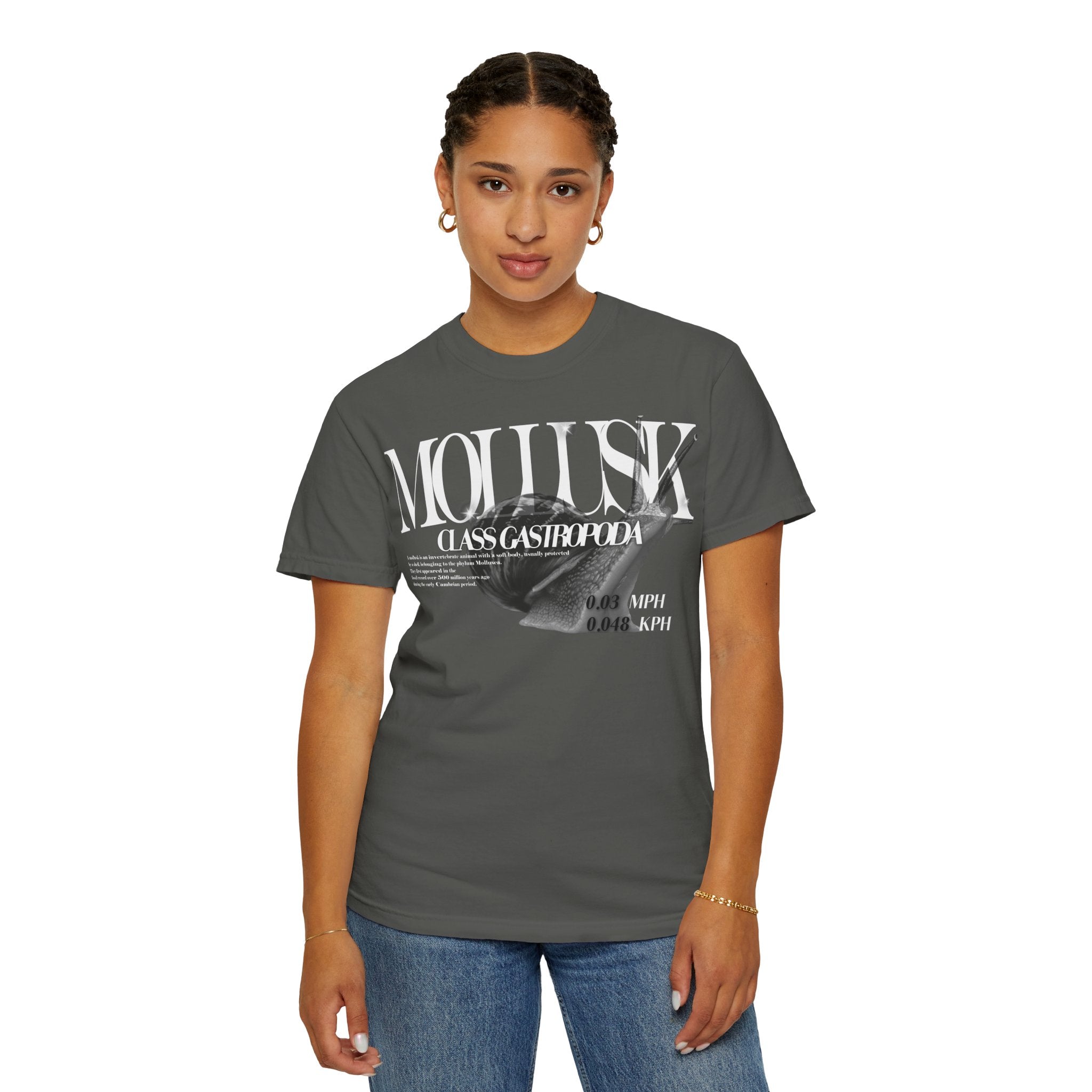 Mollusk Graphic T-Shirt | Abstract Text Design